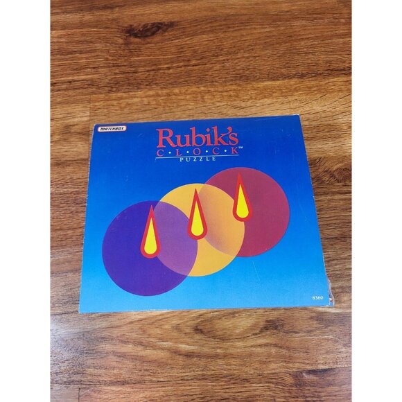 Rubiks Rubik’s Clock Brain Puzzle Matchbox Complete W/ Instructions VTG CLEAN‎ - Picture 1 of 3